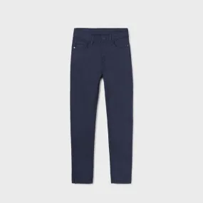 5 POCKETS NAVY BLUE TWILL TROUSER FOR BOYS