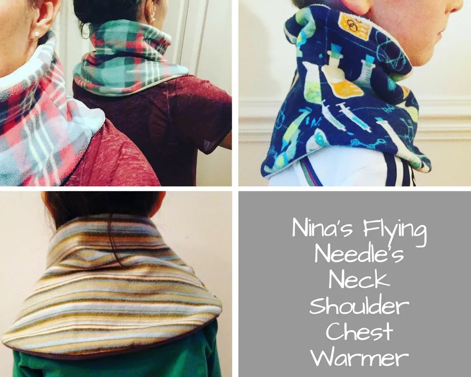 Adult Handmade Neck Warmer Floral with Rose Gold Accents