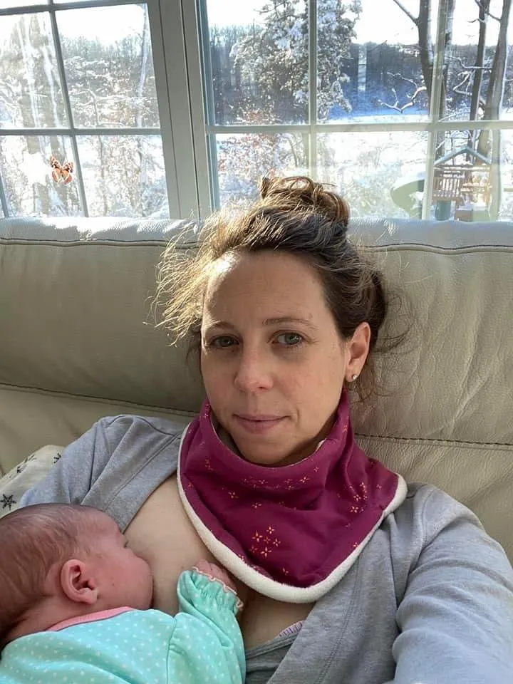 Adult Handmade Neck Warmer Floral with Rose Gold Accents