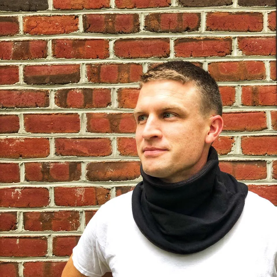 Adult Handmade Neck Warmer Floral with Rose Gold Accents