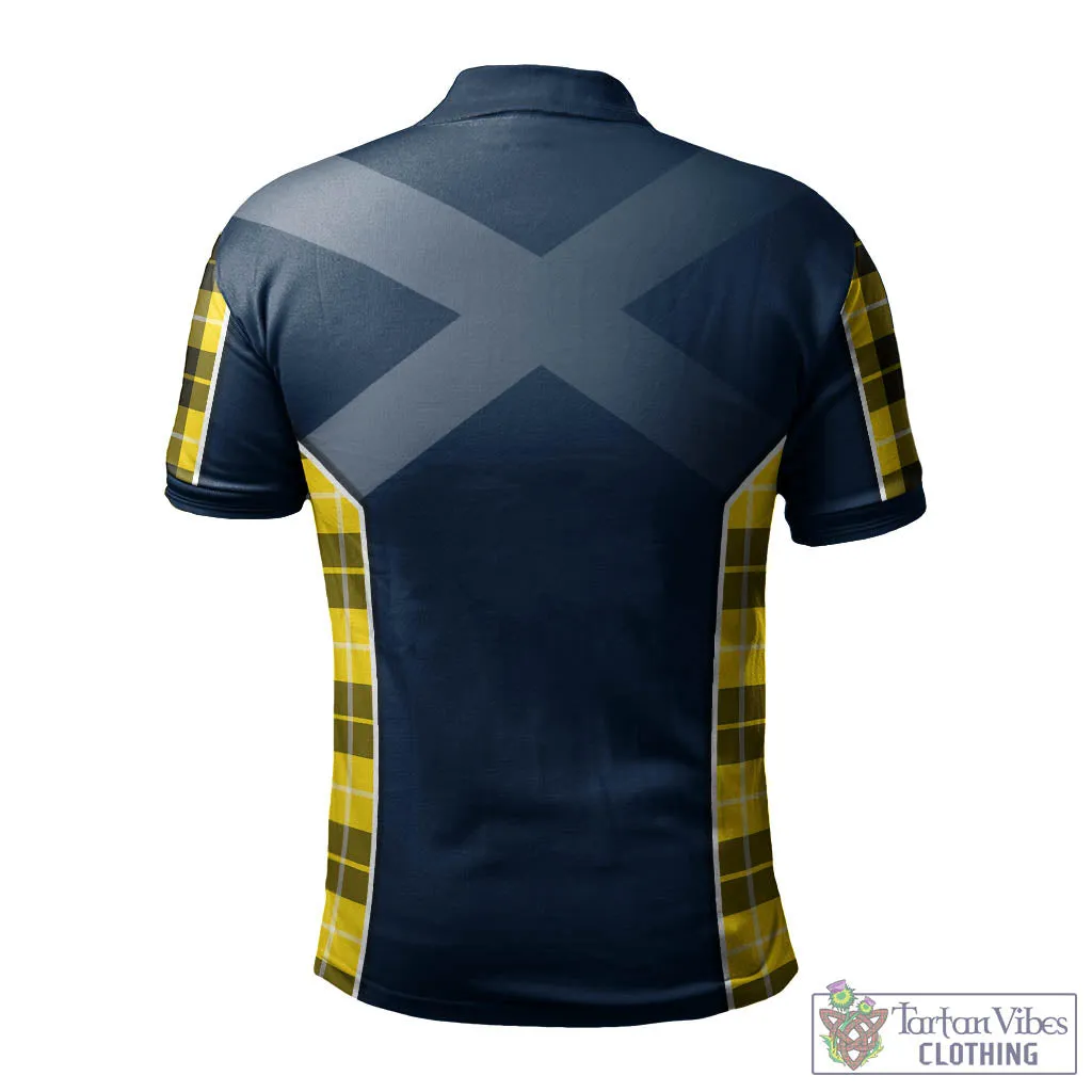 Barclay Dress Modern Tartan Men's Polo Shirt with Family Crest and Lion Rampant Vibes Sport Style