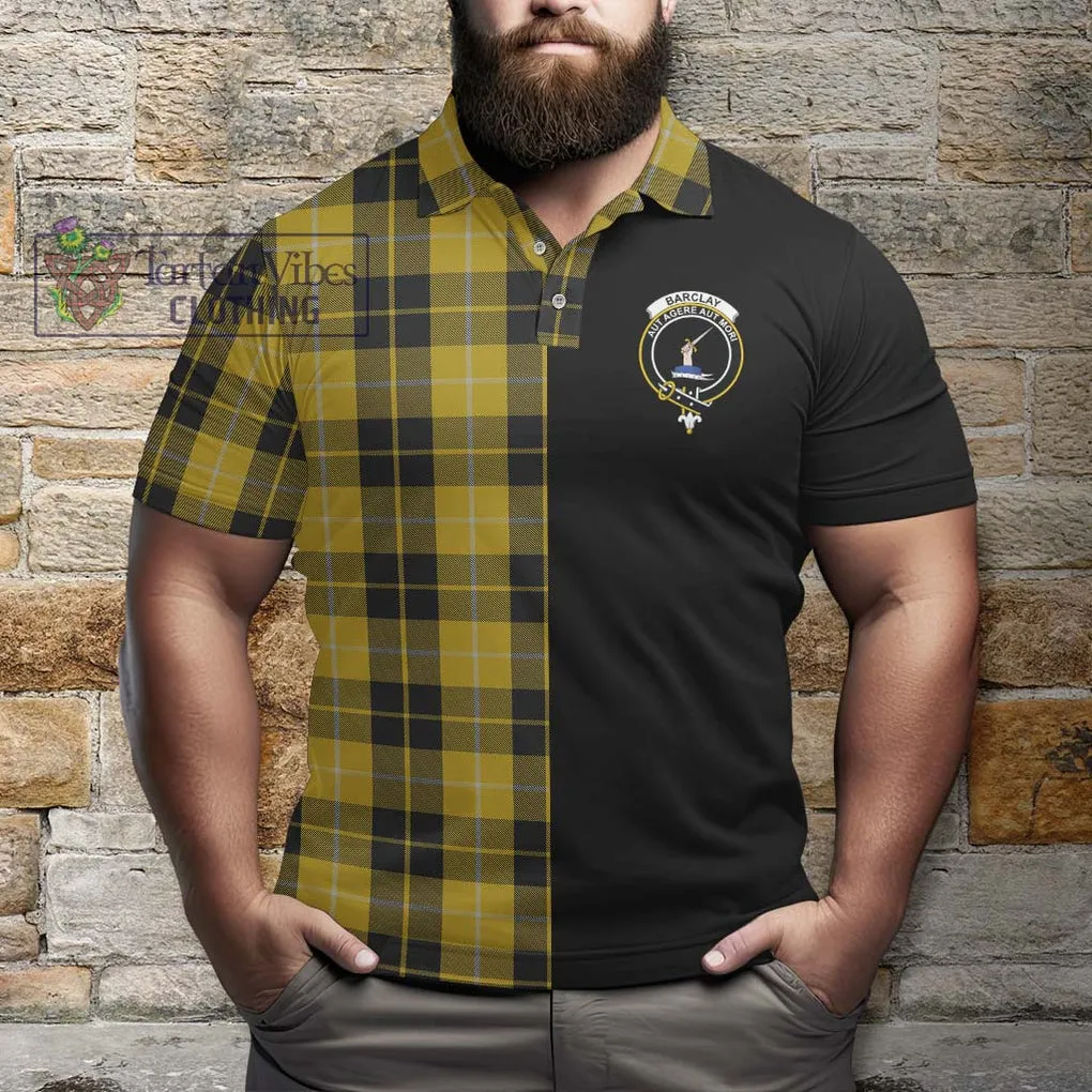 Barclay Dress Tartan Polo Shirt with Family Crest and Half Of Me Style