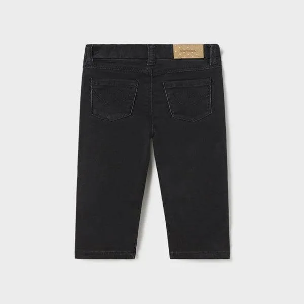 BLACK BASIC DENIM TROUSER
