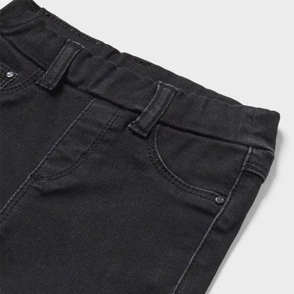 BLACK BASIC DENIM TROUSER