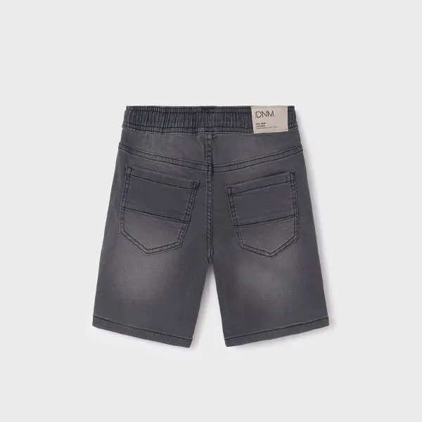 BOYS DARK GREY DENIM SHORT