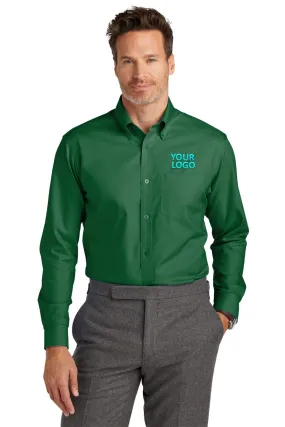 Brooks Brothers Wrinkle-Free Stretch Nailhead Shirt, Club Green