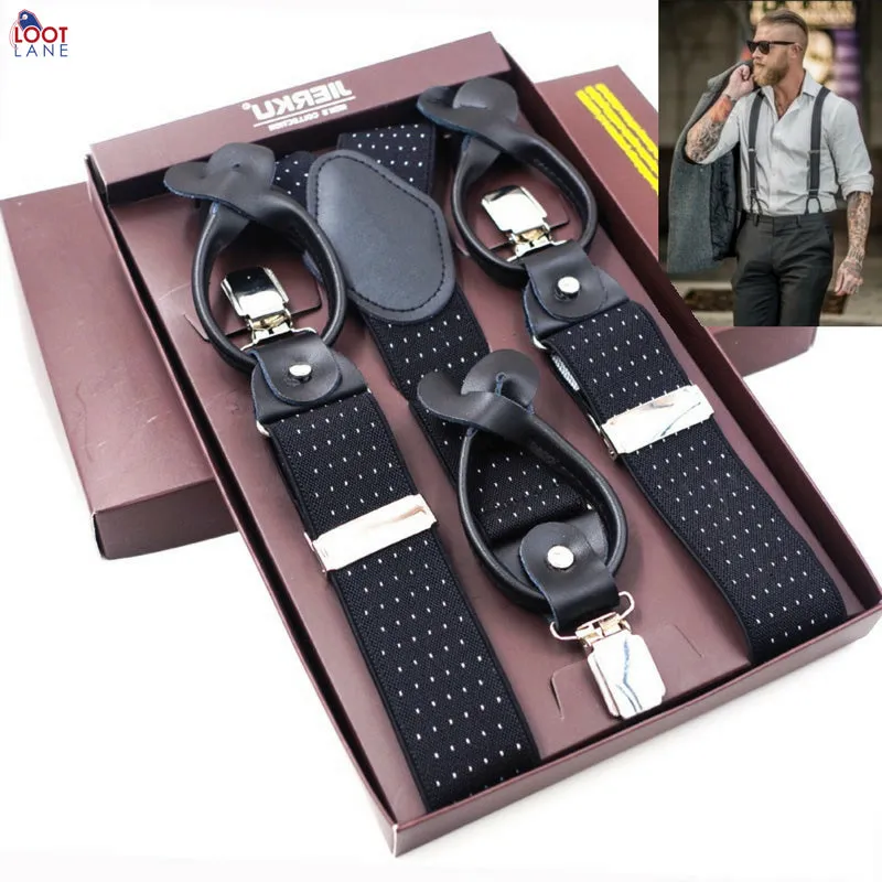 Button Suspenders for Men