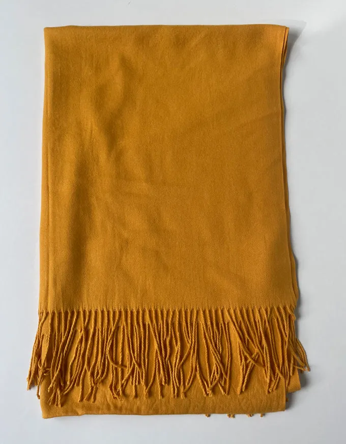 Cashmere Scarf Mustard