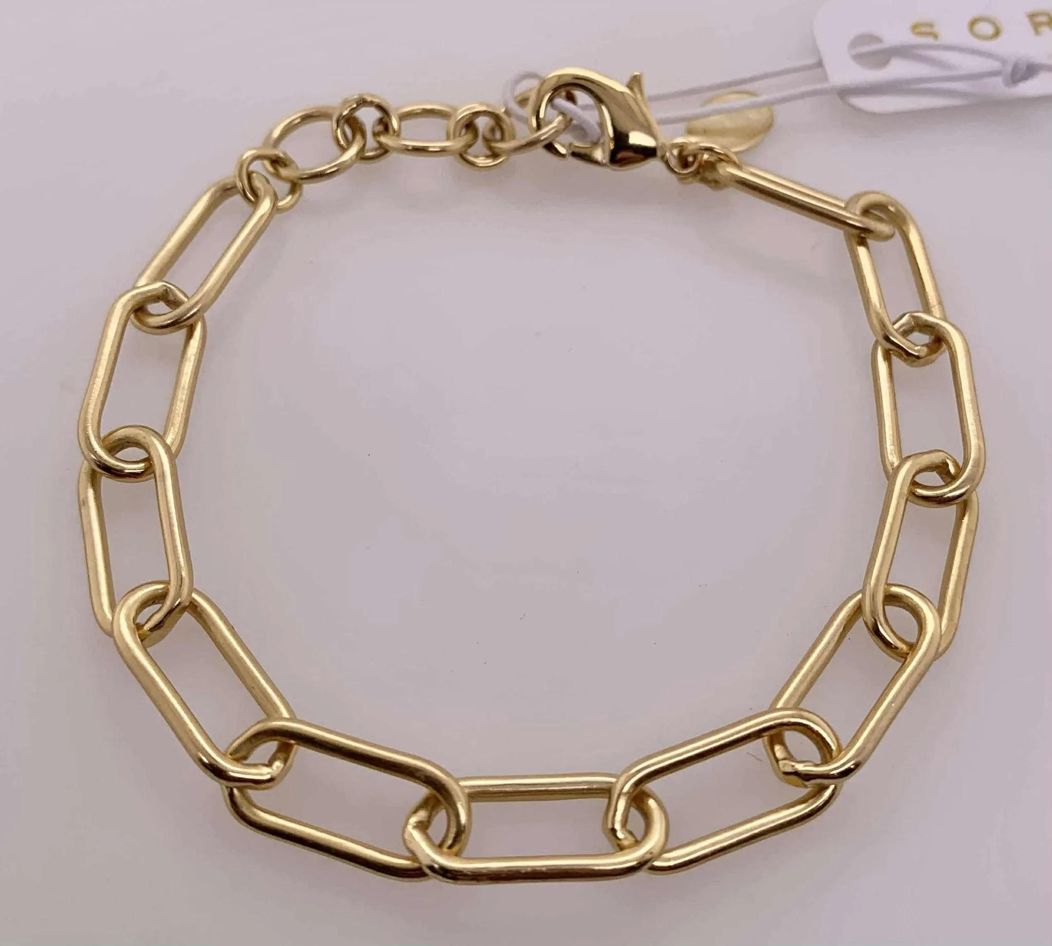 Chunky Paperclip Tennis Bracelet