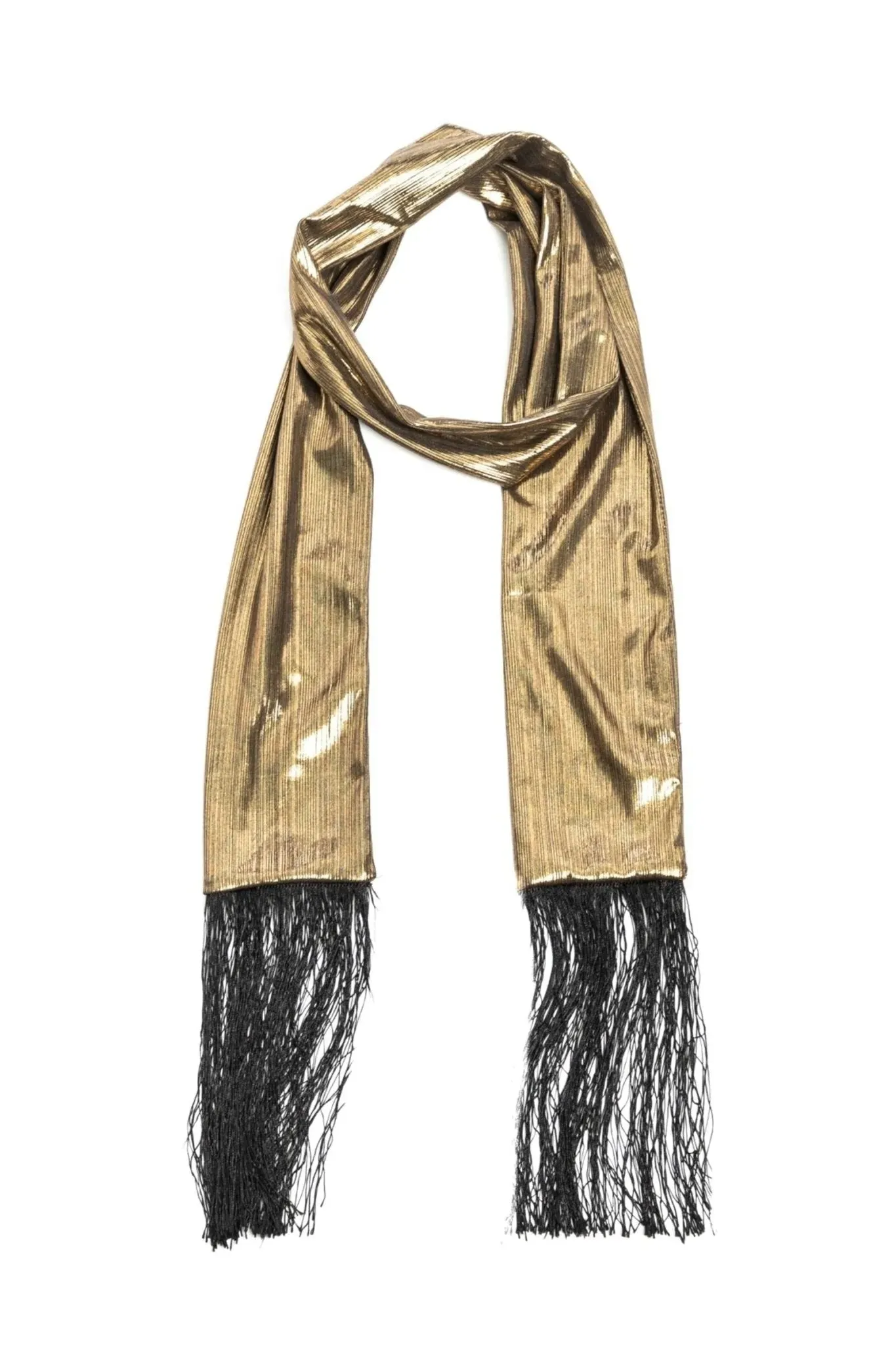 Hand Stitched Skinny Tassels Scarf