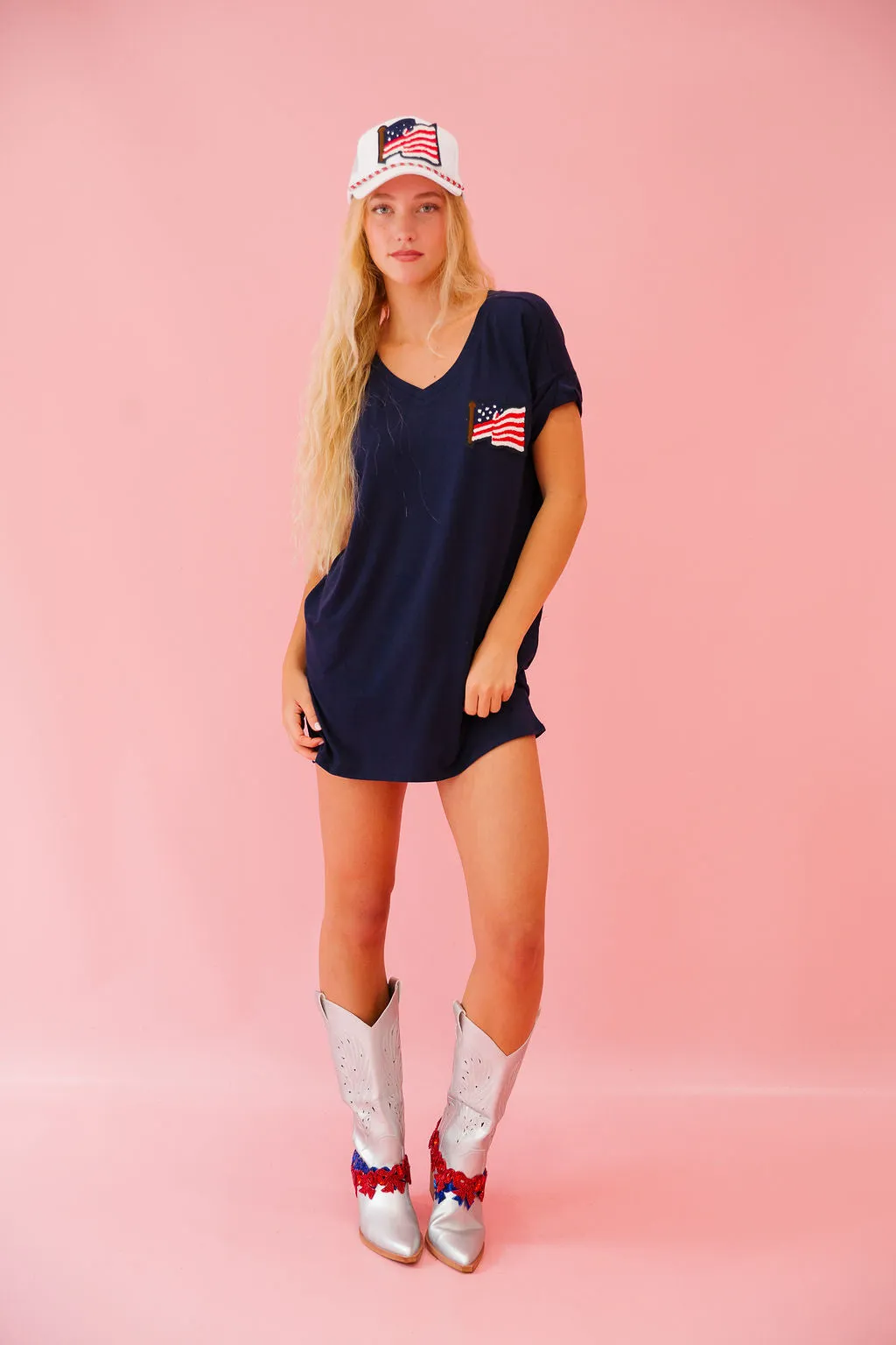 INDEPENDENCE DAY COVERUP WITH POCKETS