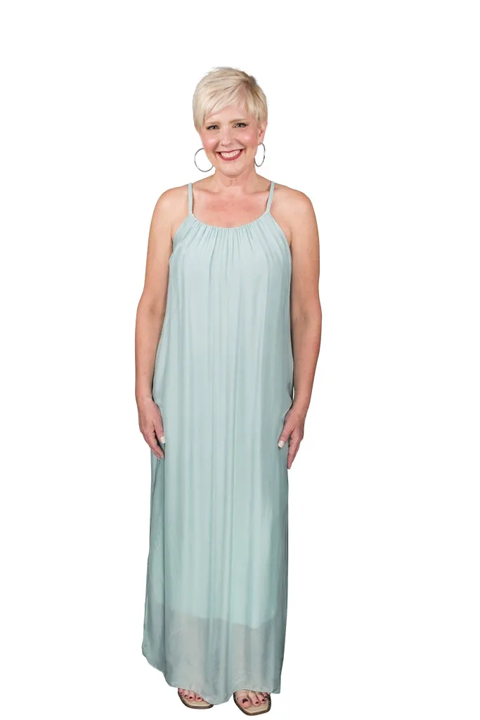 Marla Silk Maxi Dress (DT222)