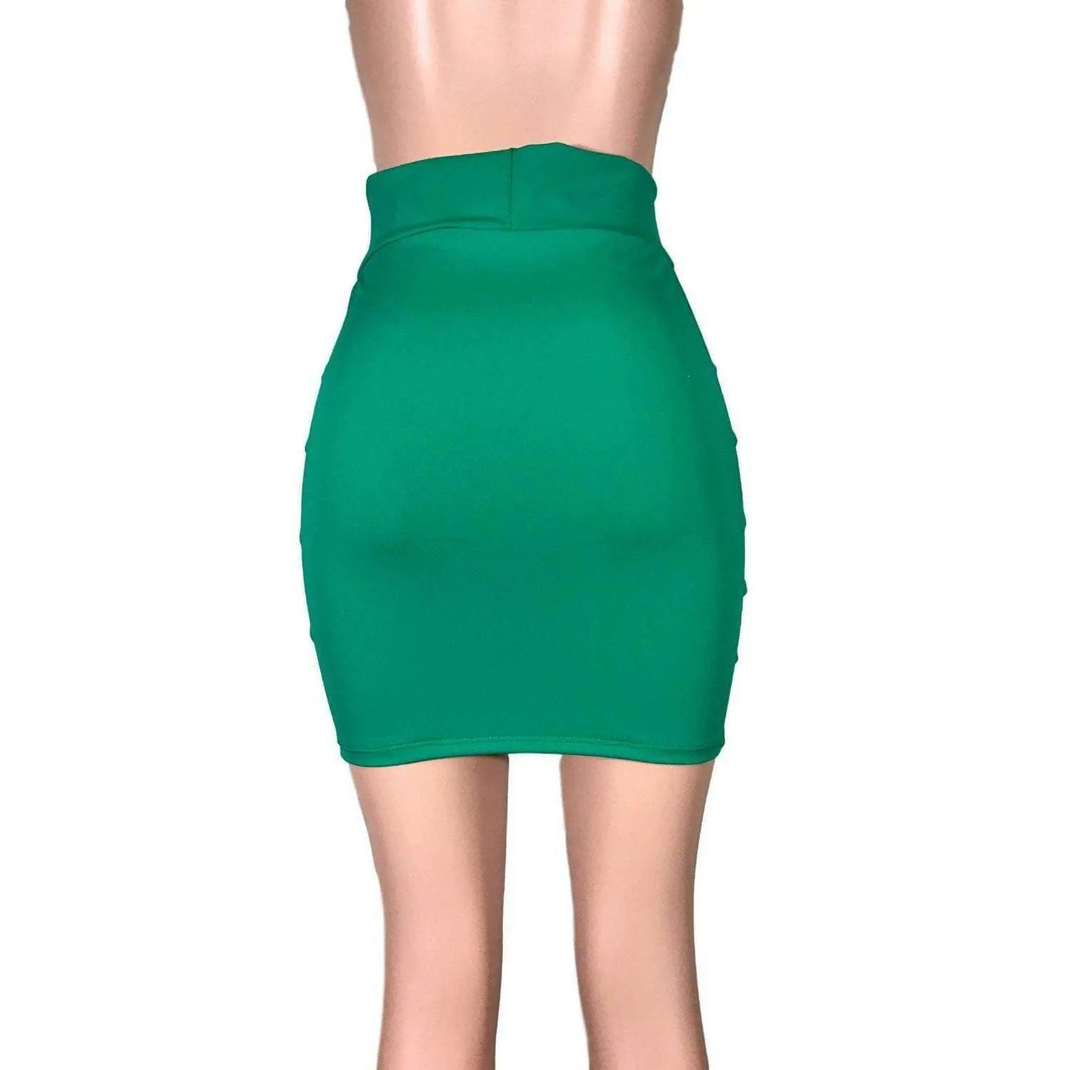 Pencil Skirt - Kelly Green Spandex