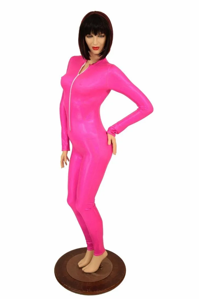Pink Holographic "Stella" Catsuit