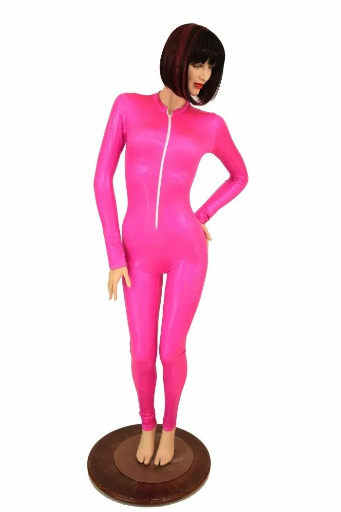 Pink Holographic "Stella" Catsuit