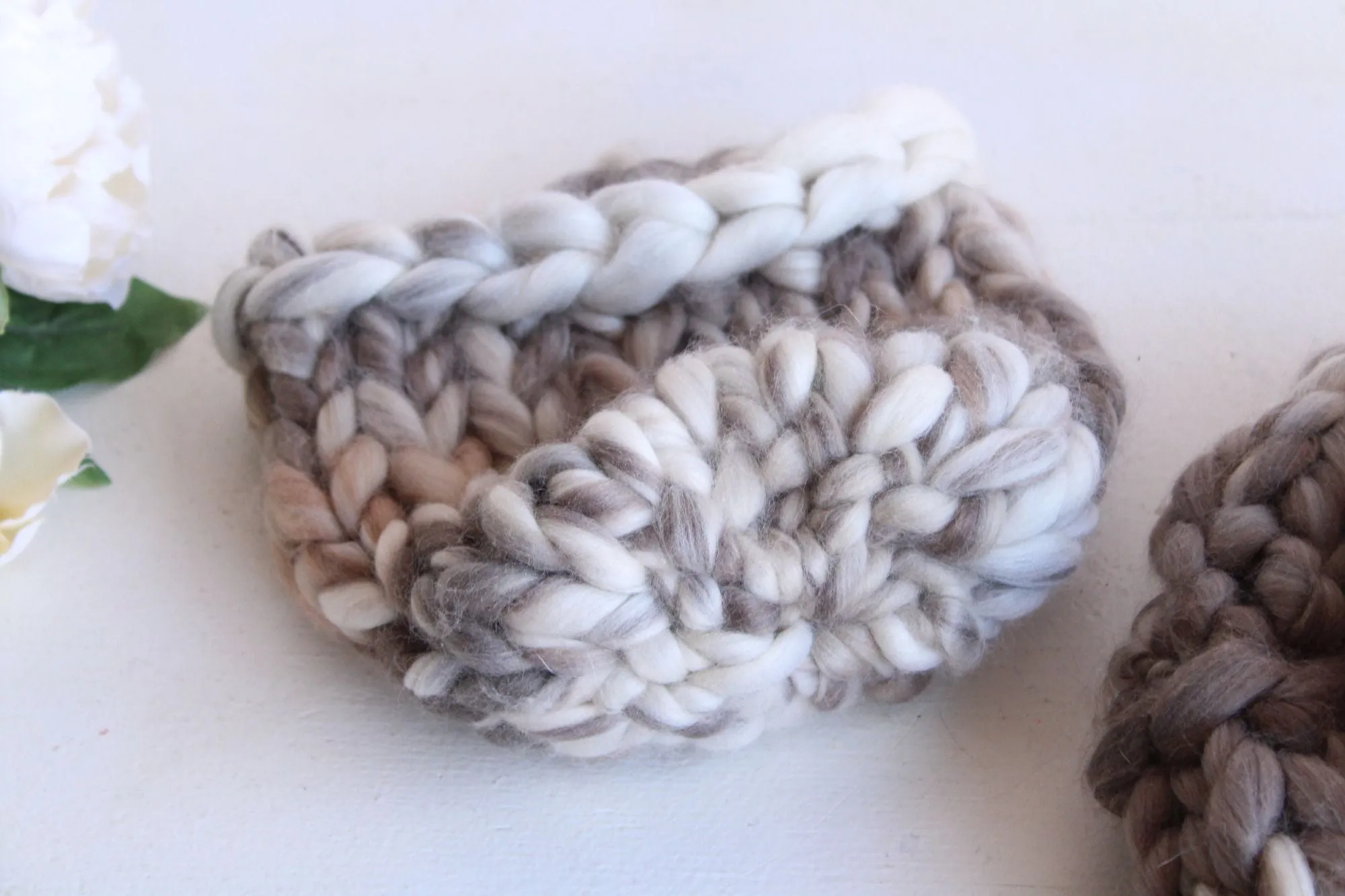 "Smoke and Ash"  Hand Knit Beanie Hat