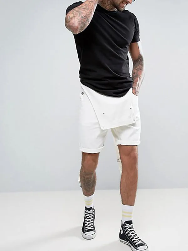Retro Denim White Rims Rompers