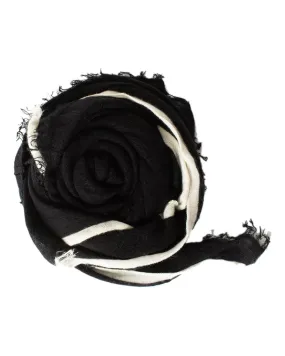 Rosa Cashmere Scarf in Black x Milk