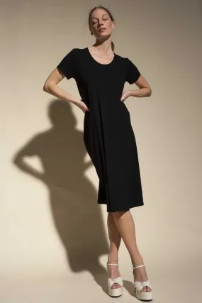 Scoop Loose Dress in Black