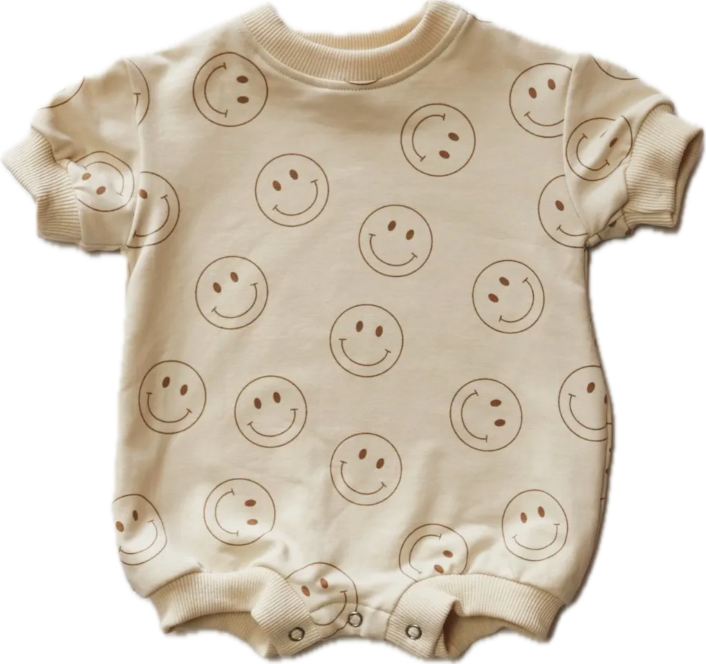 Short Sleeve Romper | Just Smile Ivory