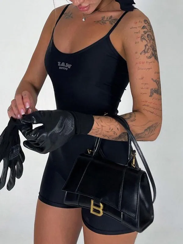 Sleeveless Bandage Graceful Camo Romper