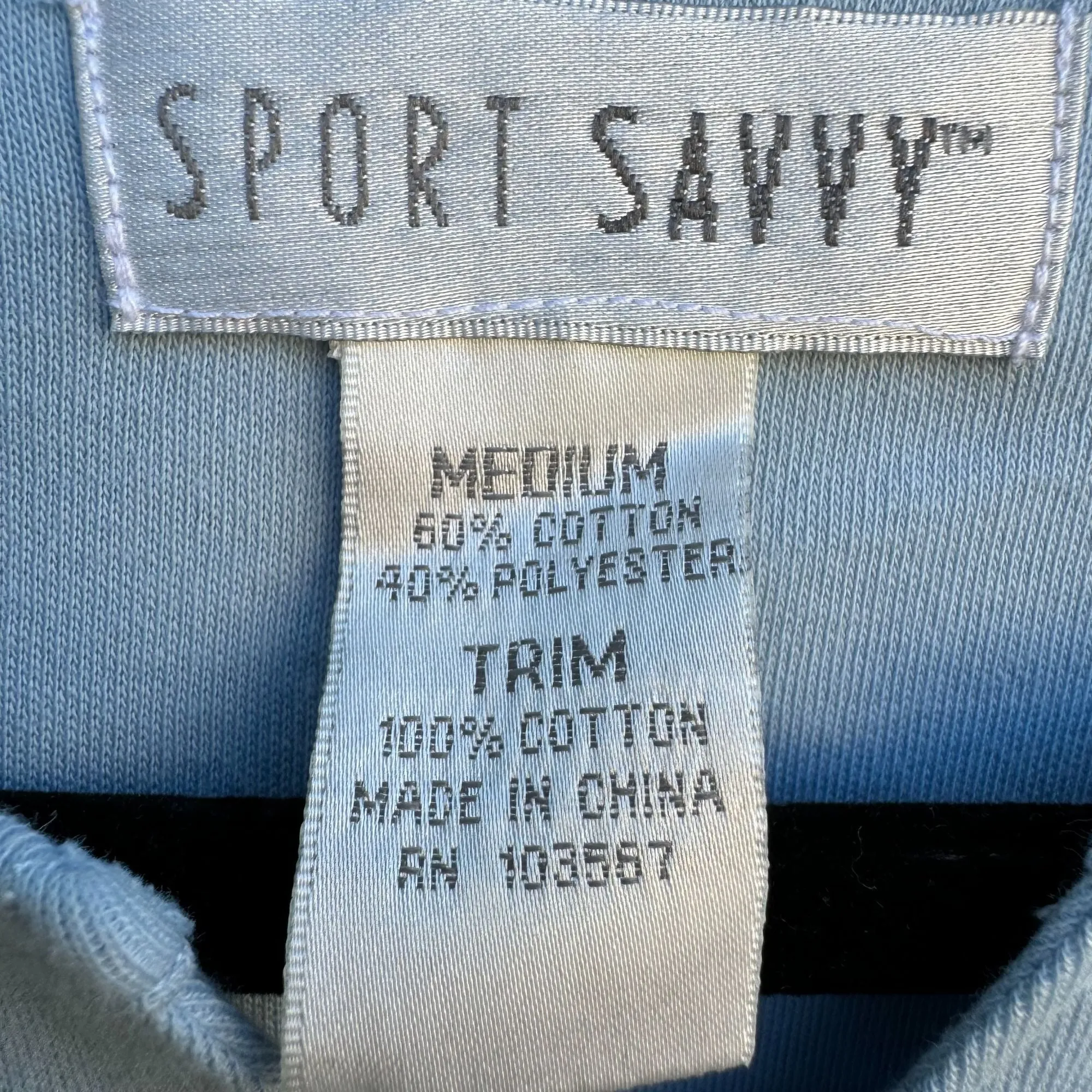 Sport Savvy Womens Denim Jacket Embroidered Top & Pants 3 Piece Set - New Medium