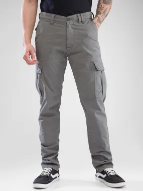 Spykar Cargo Trousers With Front Carpenter Pockets & Rear Flap Pockets