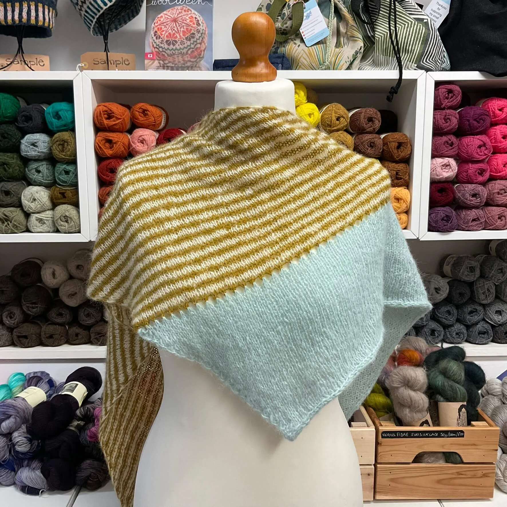 Striped Asymmetrical Scarf Pattern