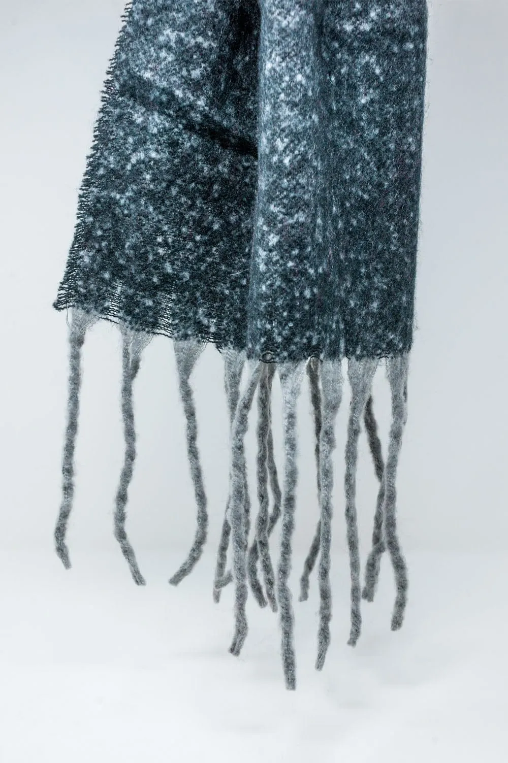 Super Fluffy Scarf In Black