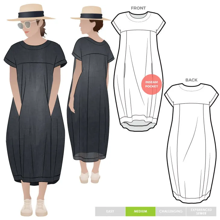 Sydney Designer Dress - Sewing Pattern | Style Arc
