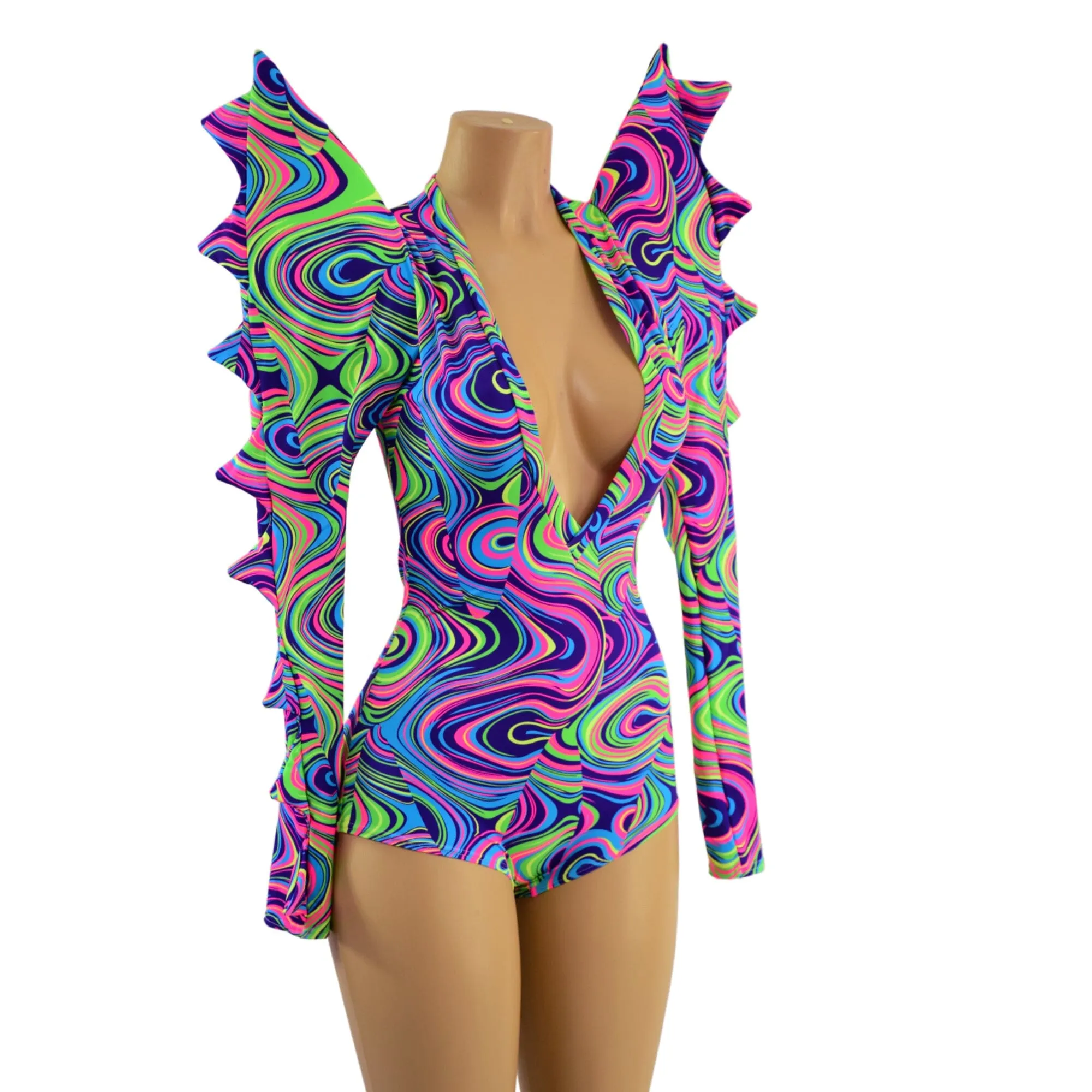 The Triple Threat Romper in Glow Worm