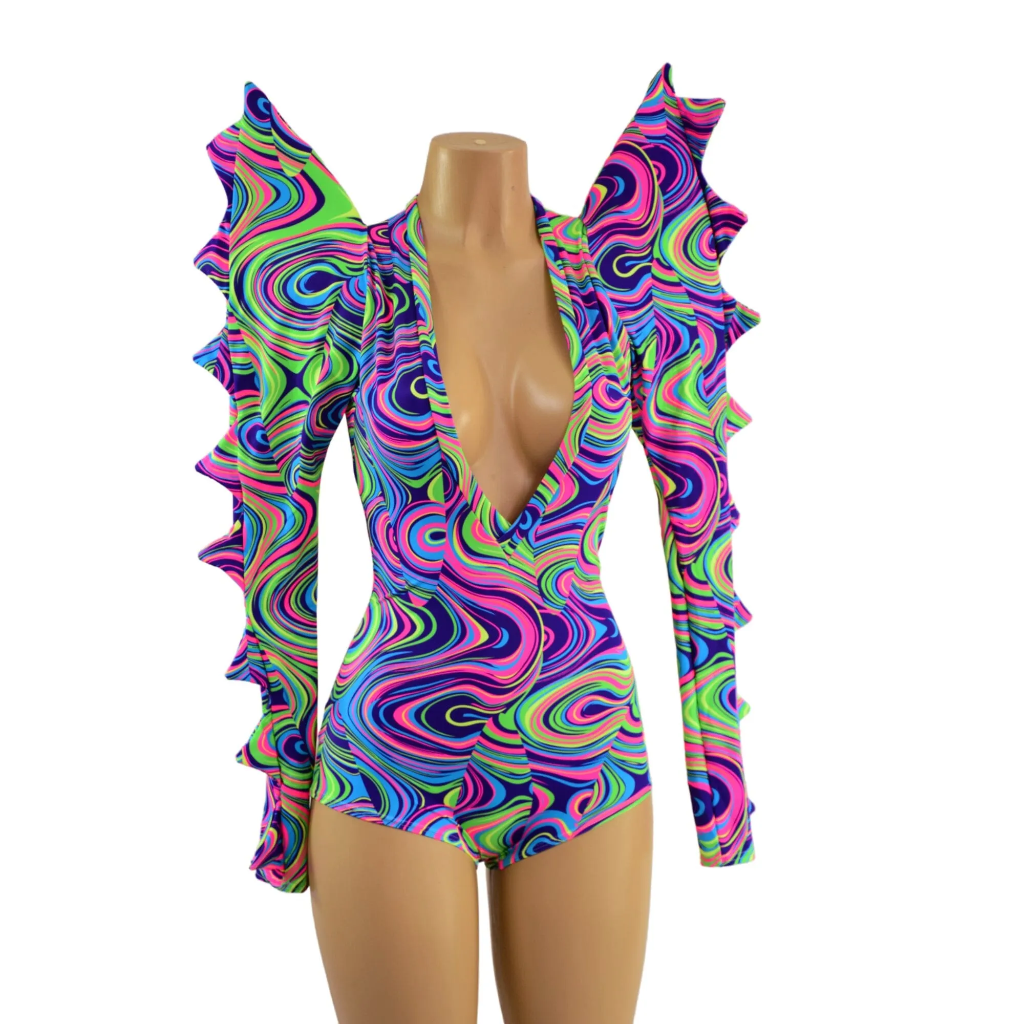 The Triple Threat Romper in Glow Worm