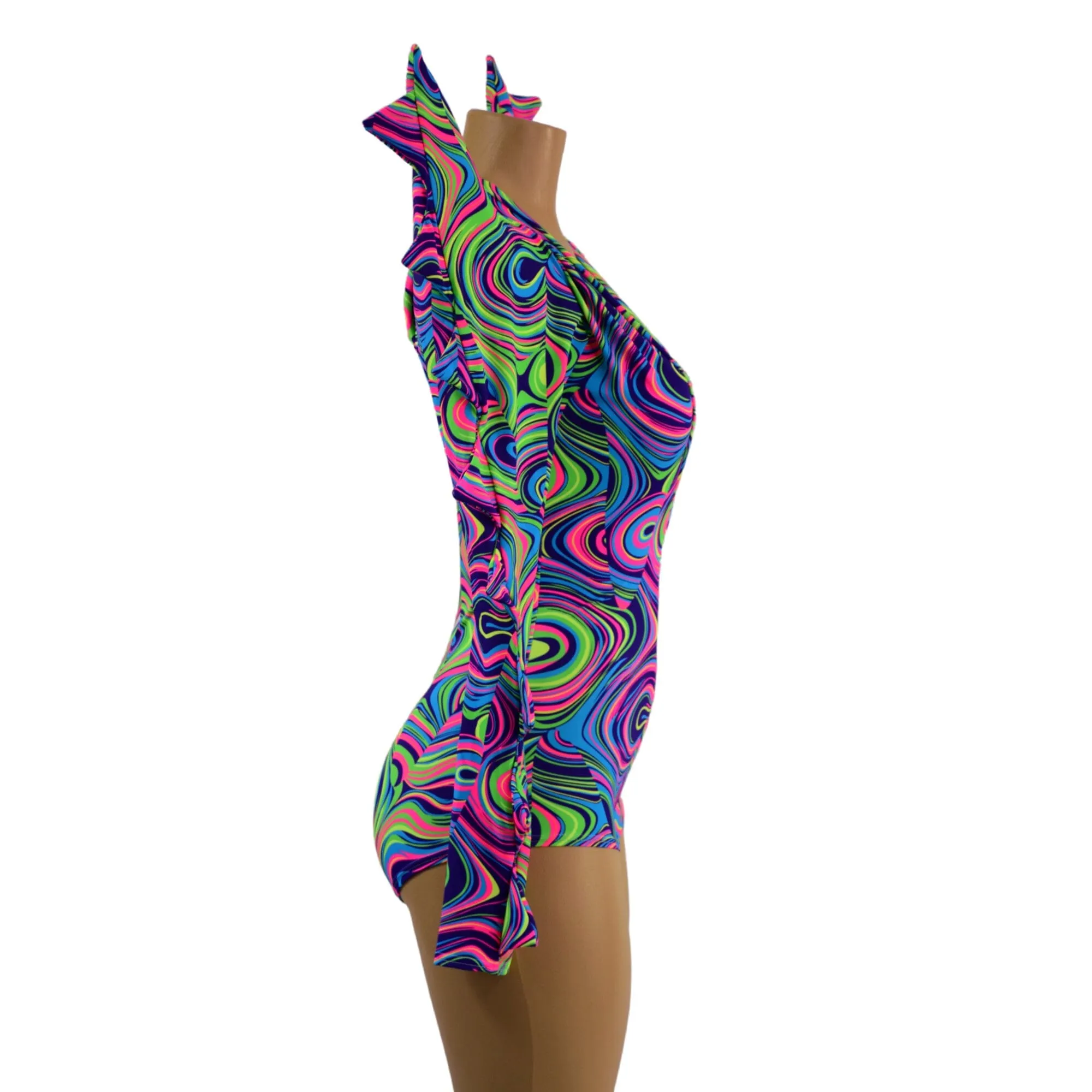 The Triple Threat Romper in Glow Worm