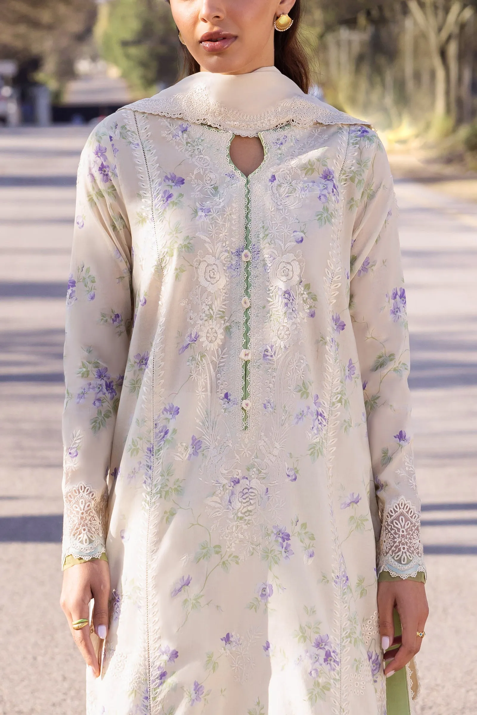 Zaha Luxury Lawn Collection 2024 – ASEMA (ZL24-04 B)